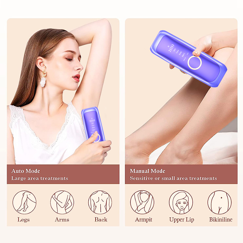 Applicable Areas for IPL Ice-Cooling Hair Removal Devices